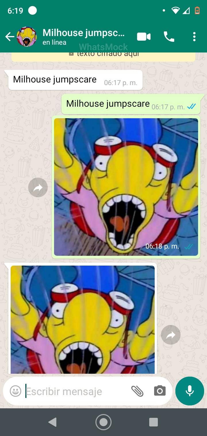 Milhouse jumpscare - meme