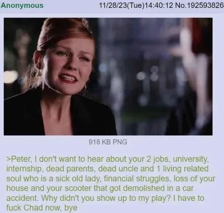 Maryjane in a nutshell - meme