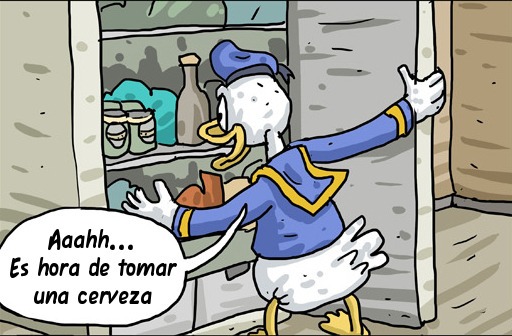 Donald el alcoholico - meme