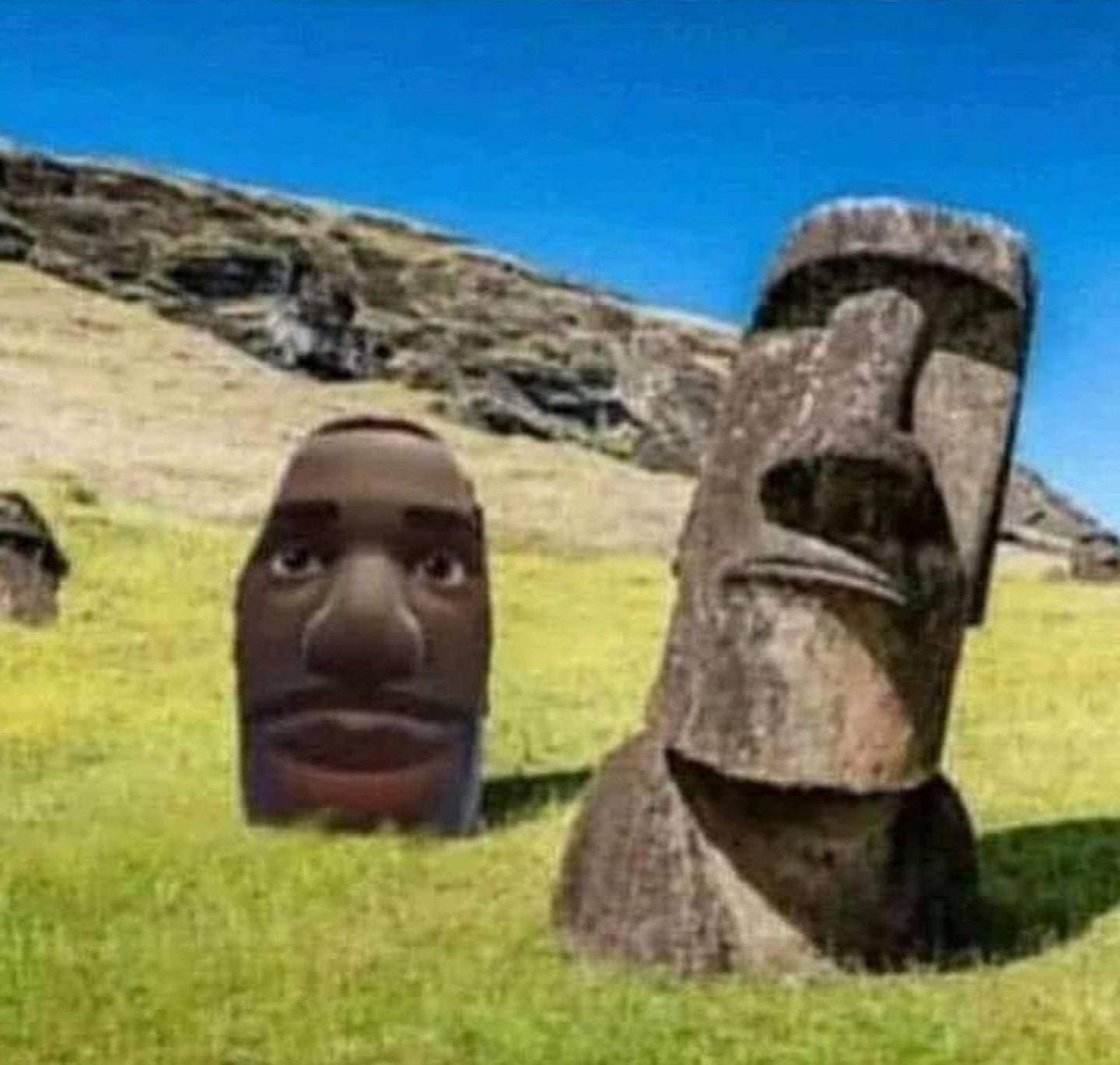 Moai nigga - meme