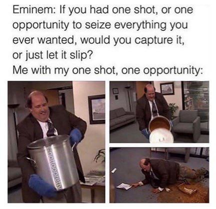 Eminem: if you had one shot - meme