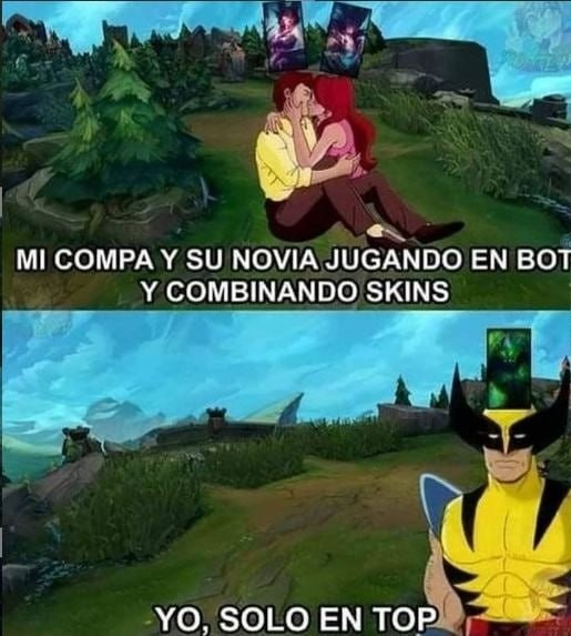 Cuando juegas al lol y aún así te toca estar de sujetavelas - meme