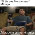Meme de Messi vs Maradona