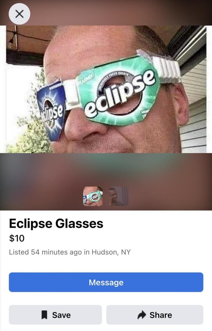 Check out this eclipse glasses boys - meme