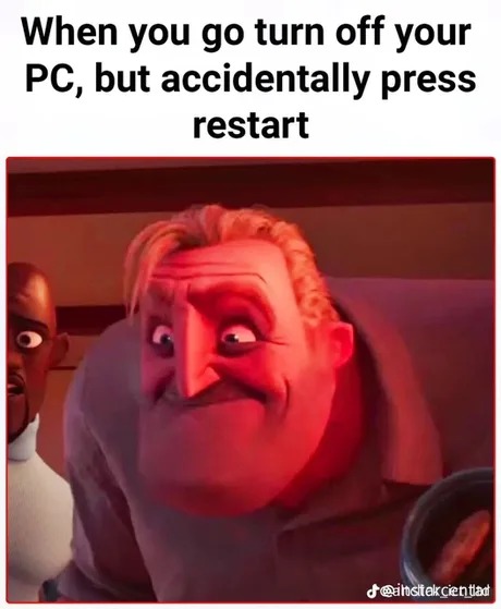 Restart - meme