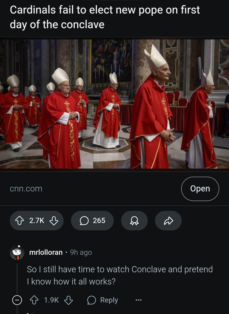 Cardinals fail to pick a pope, conclave continues - meme