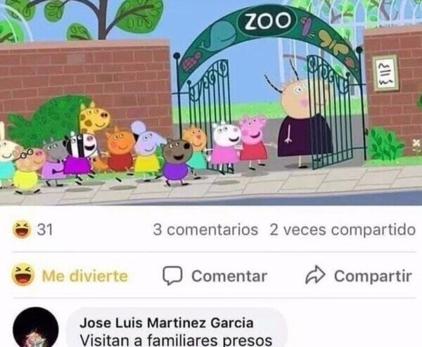 Visitan el zoológico... pero parece más visita conyugal - meme