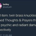 Thoughts & prayers