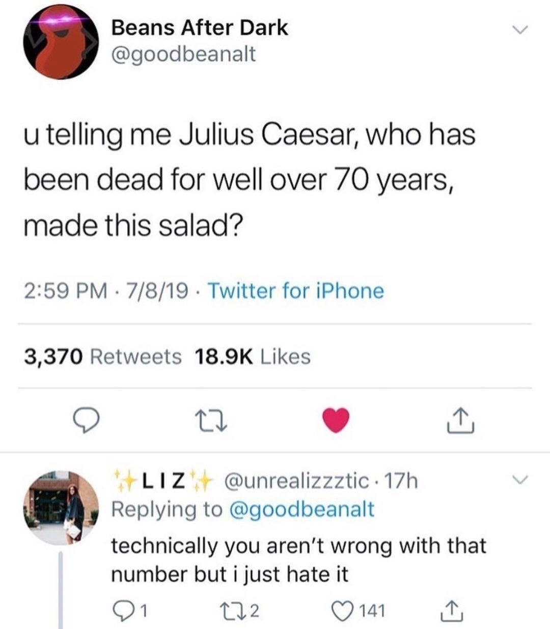 Julius Caesar’s salad legacy lives on - meme
