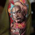 tatuaje de Rick y Albert Einstein