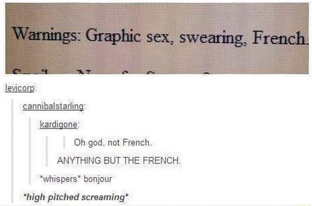 You do NOT want french (I'm french I know what I'm talking about) - meme