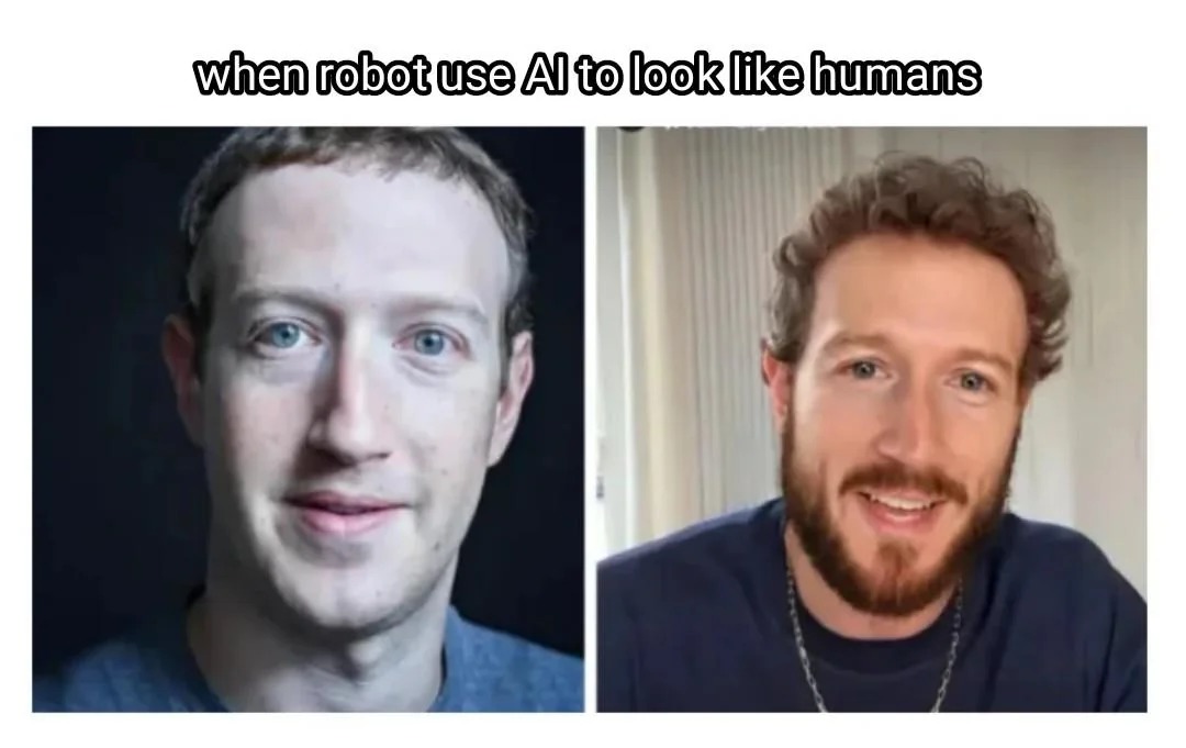 How to look like a human - meme