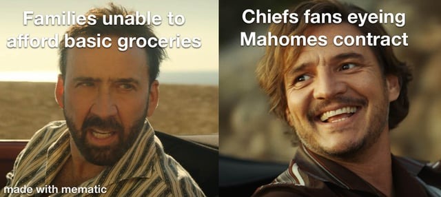 Mahomes contract - meme