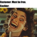 Cashier humor