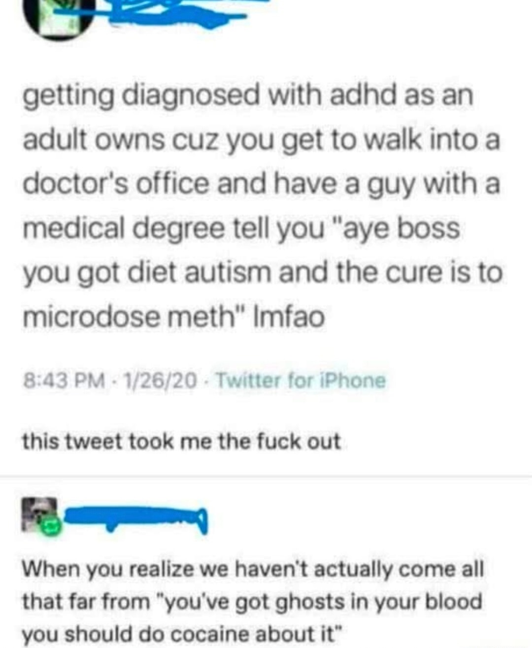 ADHD diagnosis as an adult hits different when the solution is meth lite - meme
