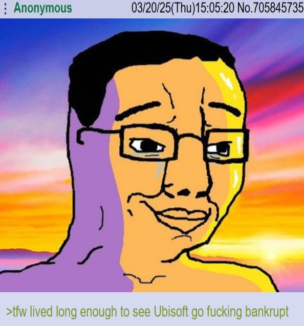 Lived long enough to see Ubisoft go bankrupt. What a timeline - meme