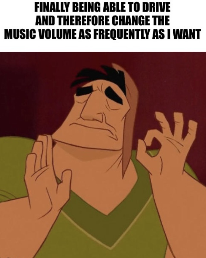 I get headaches from loud volume but also like to vibe so I have to ration the volume out. - meme