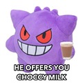 El te ofrece choccy leche