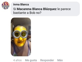 Si Macarena Blanca Blázquez le parece bastante a Bob no? - meme