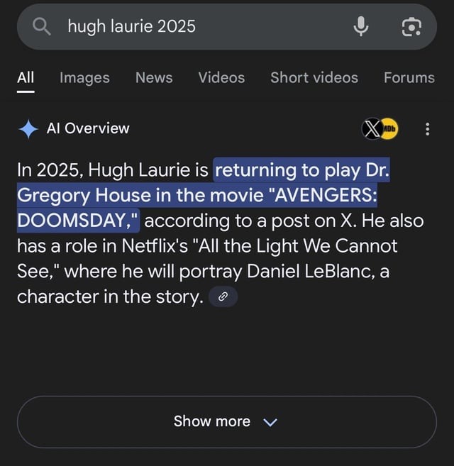 Dr. House joins the Avengers and I’m so here for it - meme