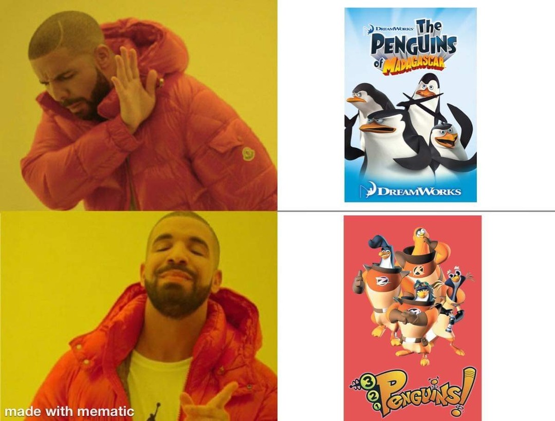 3! 2! 1! Penguins! - meme