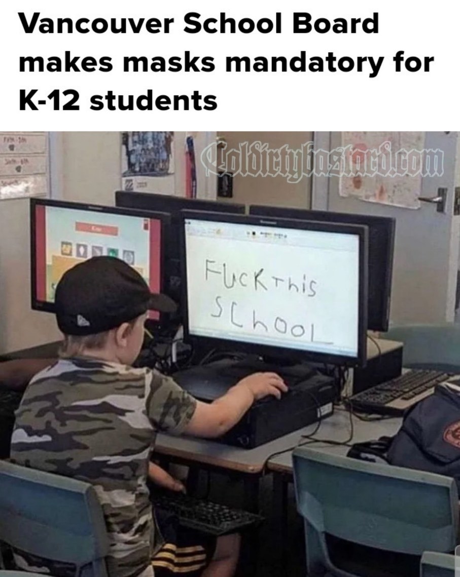 Fuck school - meme
