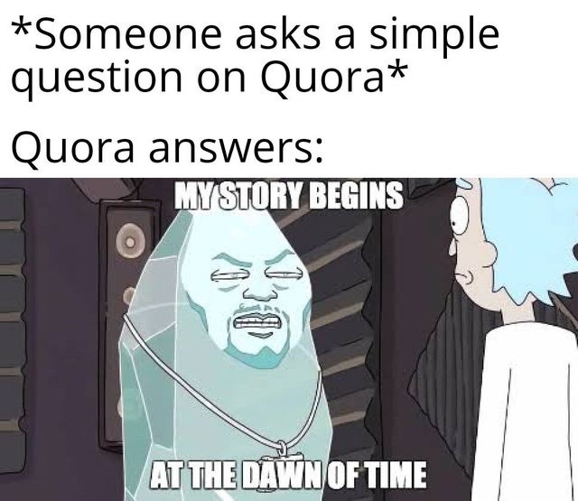 users in quora be like - meme