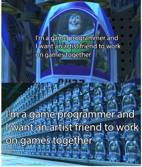 Well, where are all those game programmers - meme