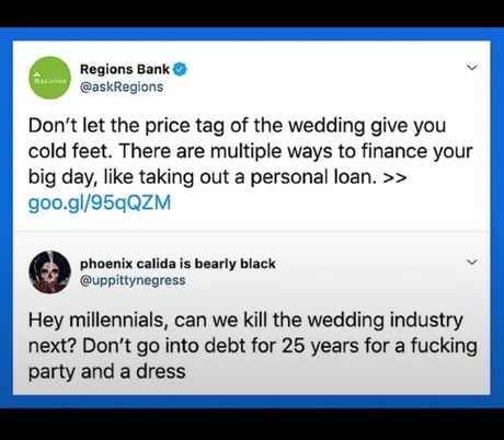 Wedding industry meme