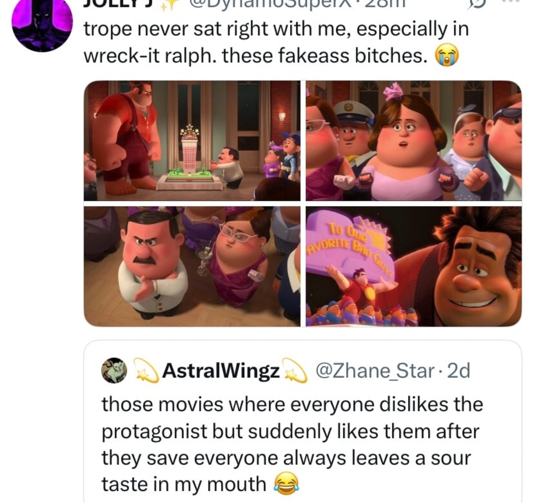 That fake friend redemption arc never sat right with me - meme