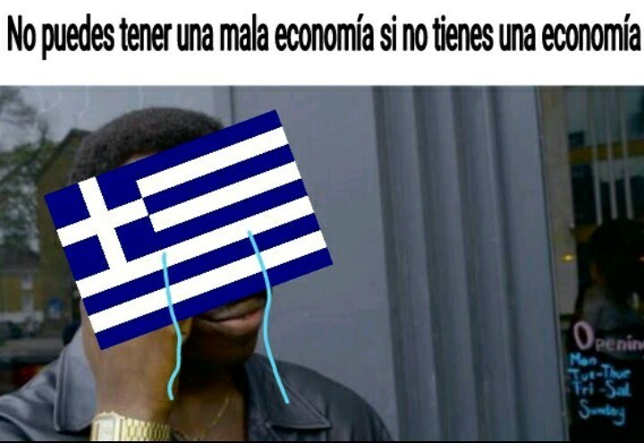 Pobre Grecia en los ambos sentidos - meme