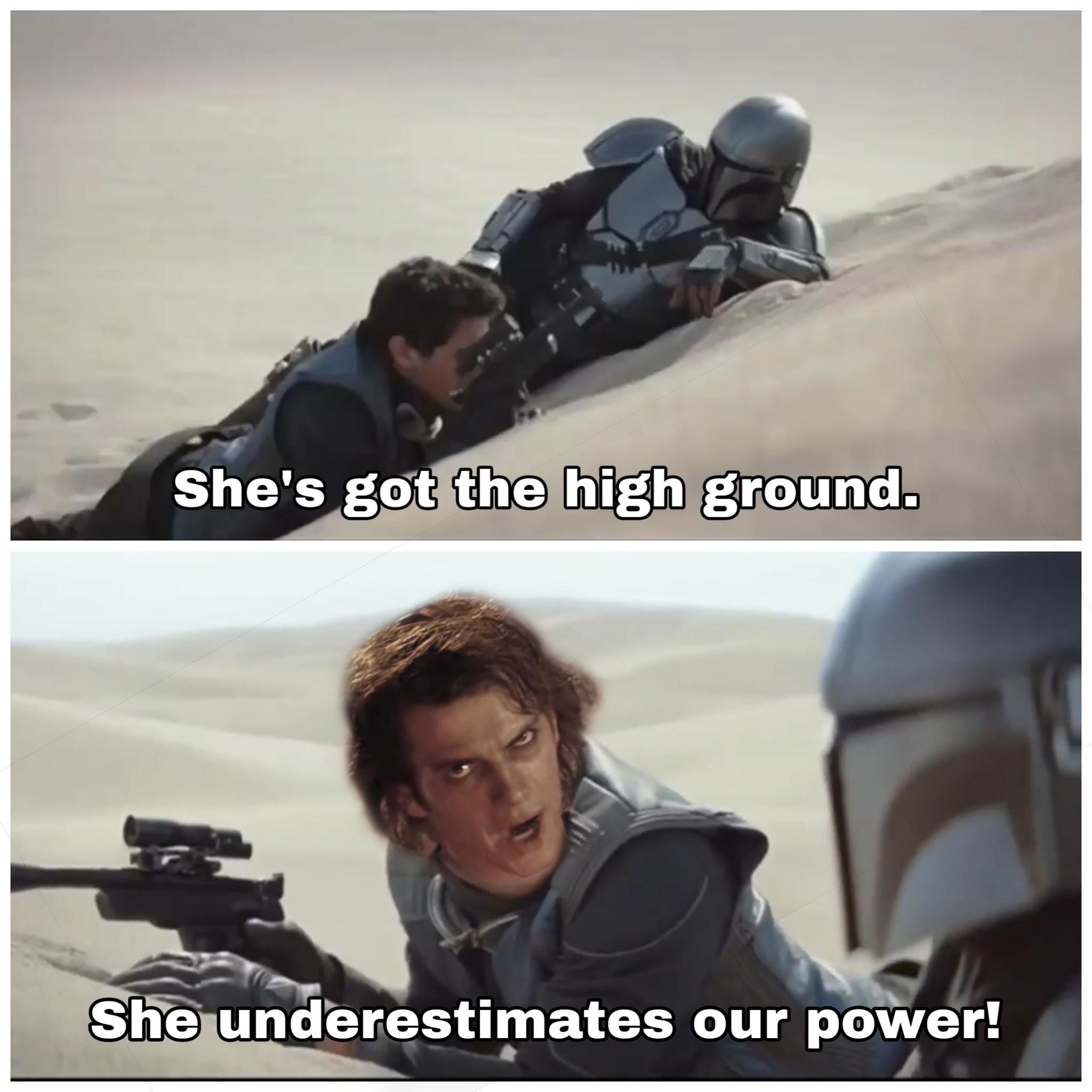 high ground - meme