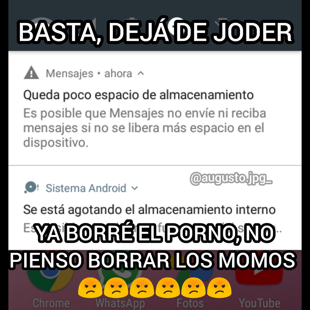 Fuera de joda, que onda con la gente que tiene porno en su celular? :umm: - meme