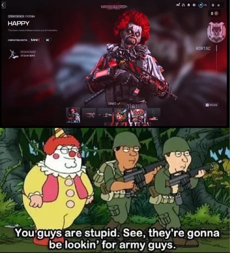 Call of duty clown meme