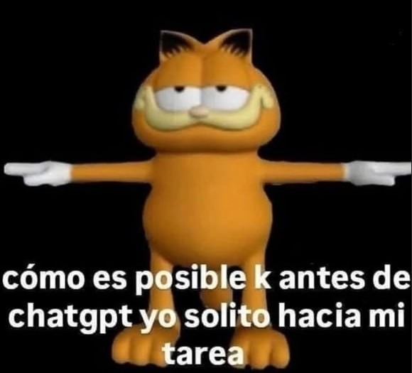 Antes hacia mi tarea sin chatgpt y ni idea como - meme