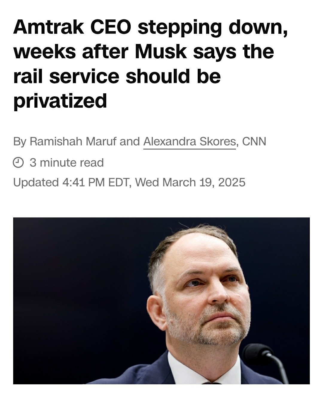 Amtrak CEO stepping down after Musk’s privatization idea... Wait, what? - meme