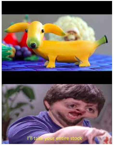Banana Doggo - meme