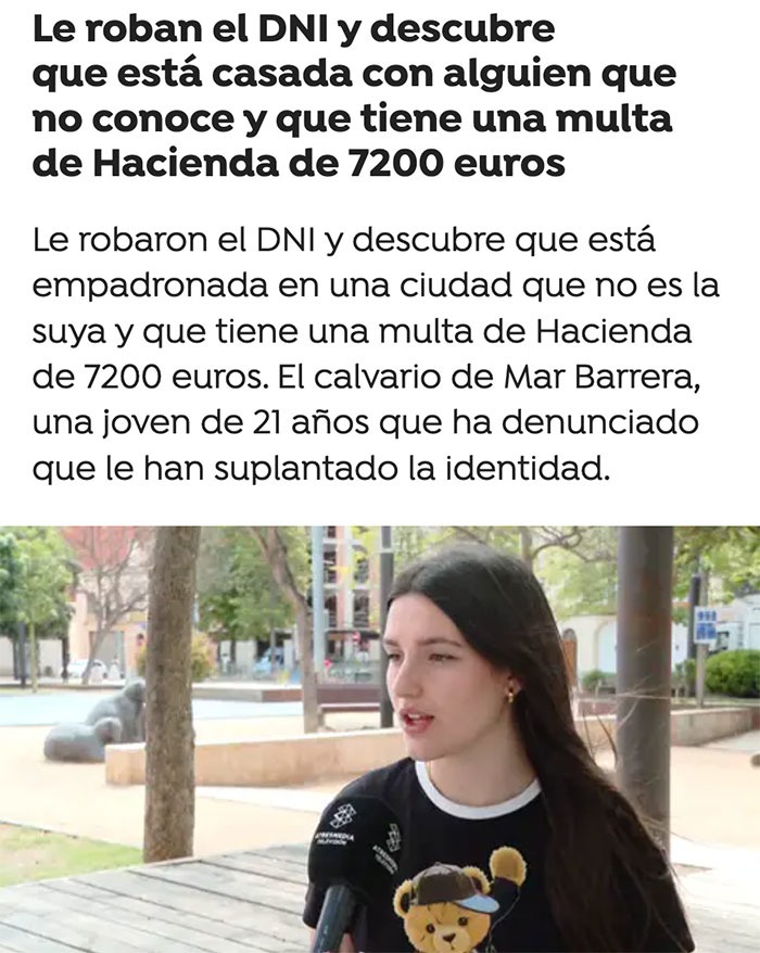 Le roban el DNI y ahora tiene esposo, multas y otra ciudad - meme