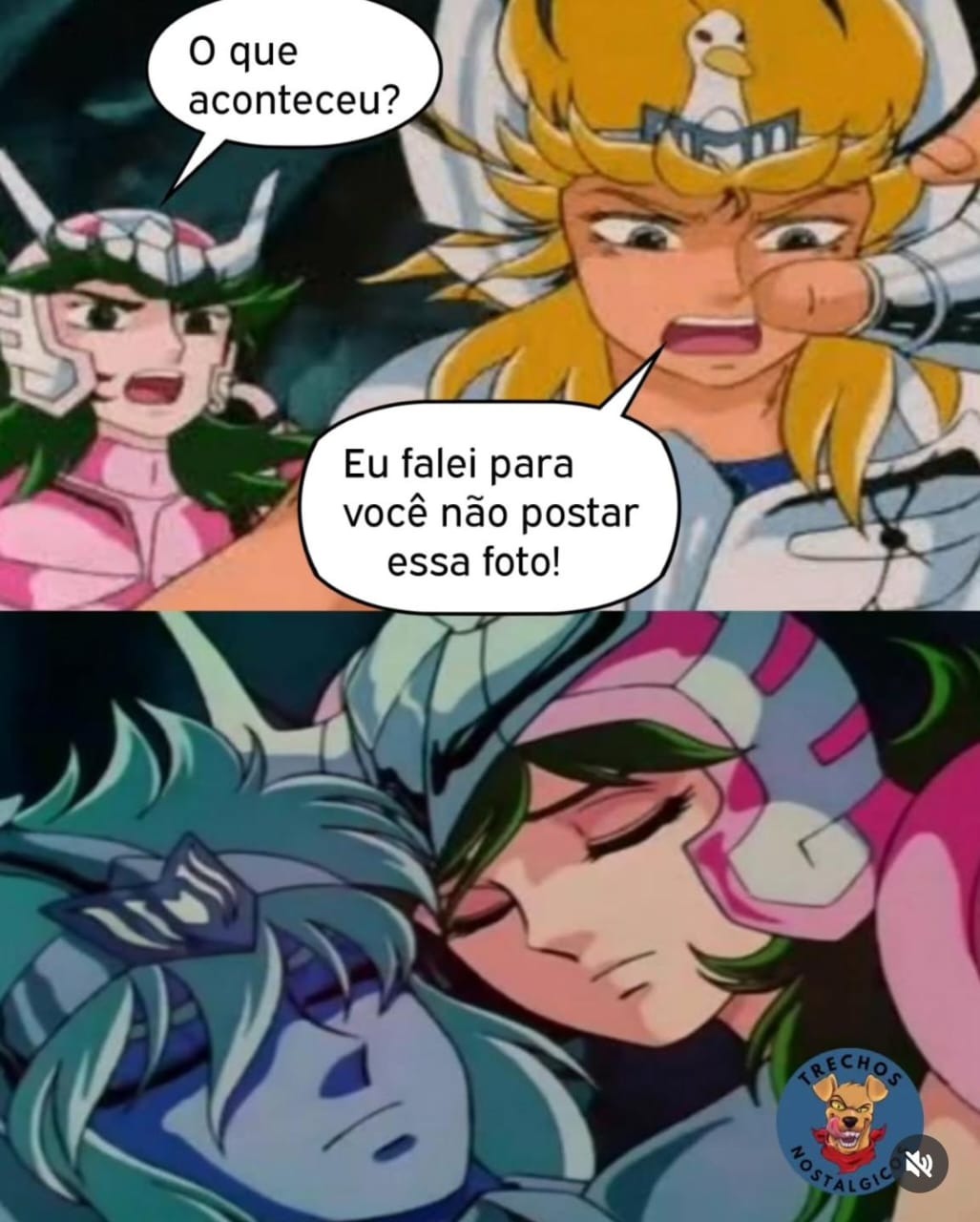 Evento canônico em CDZ - meme