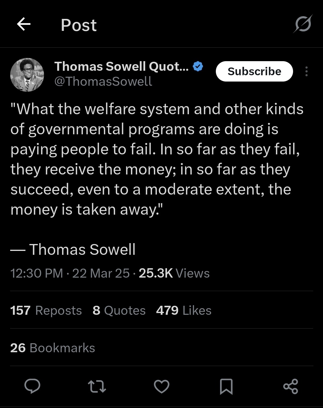 More Thomas Sowell - meme