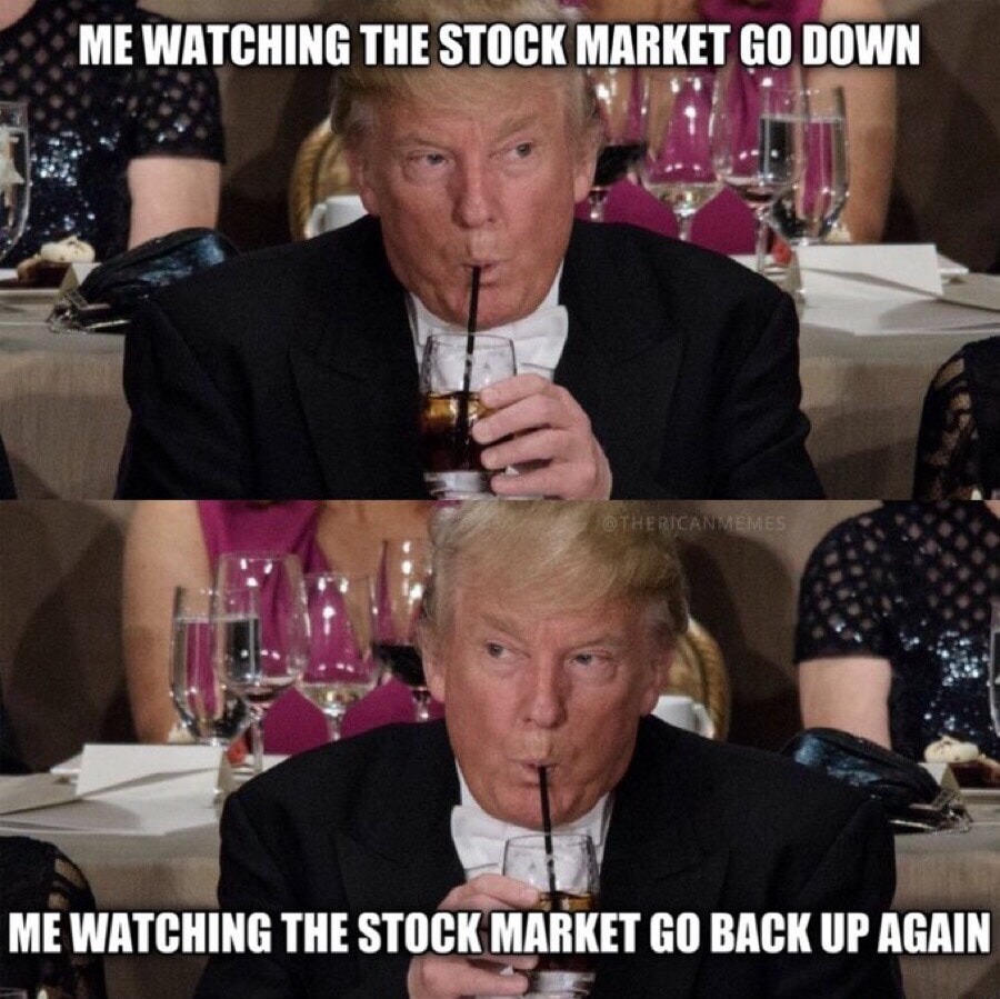 Not quite me, i bought a load of stocks yesterday at @ 10 year lows. - meme