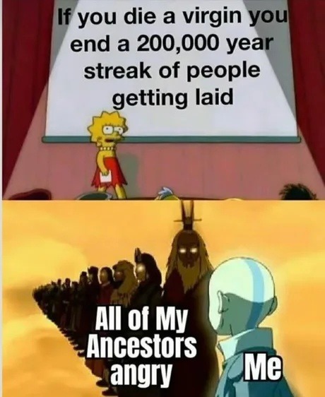 Ending a 200,000 year winning streak sounds personal - meme