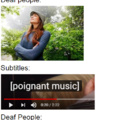 actually saw "poignant" on a video's subtitles