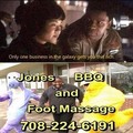 jones bbq and foot massage