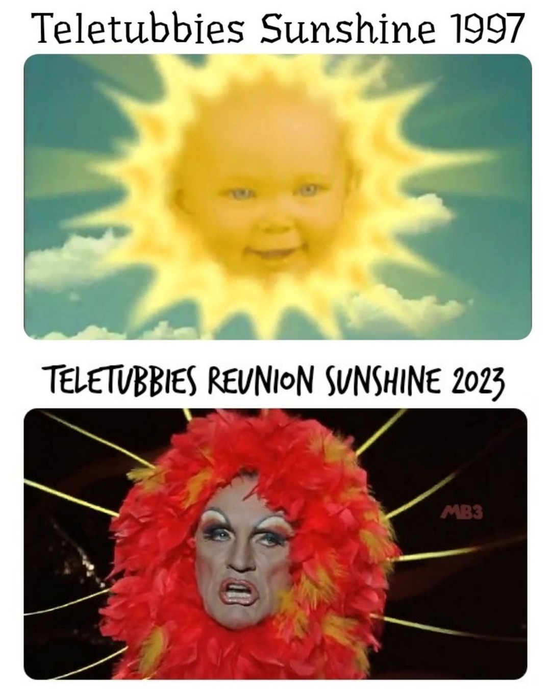 Teletubbies Now and Then - meme