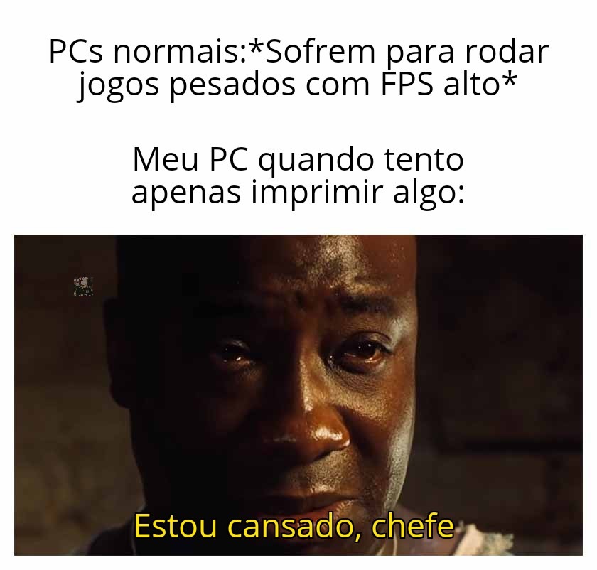 Boa tarde, tentei instalar o Windows 10 nele e quase explodiu - meme