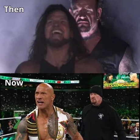 The Rock and the Undertaker - meme