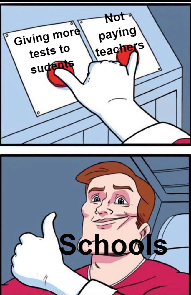Schools are crazy - meme