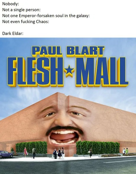 Dark Paul Blart mail cop meme