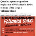 Quedads para orgias en el Viñarock 2024